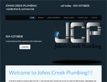 Tablet Screenshot of johnscreek-plumbing.com